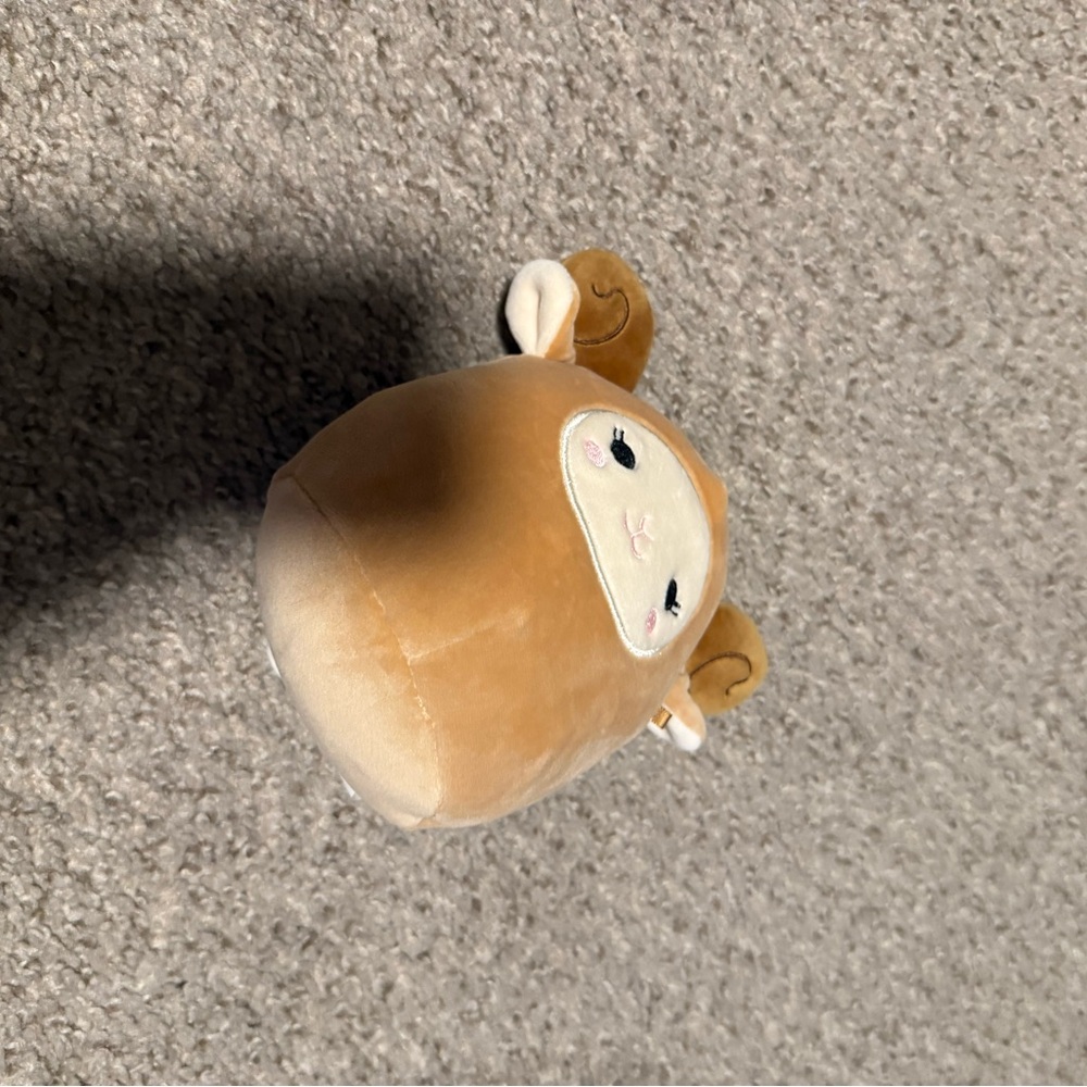 Squishmallows Brown and Cream Plush Toy